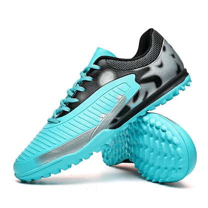 Wear Resistant TF Turf Soccer Boots PU Elastic Fabric Upper Rubber Stable Grip Sole Youth Boys Girls Football Shoes