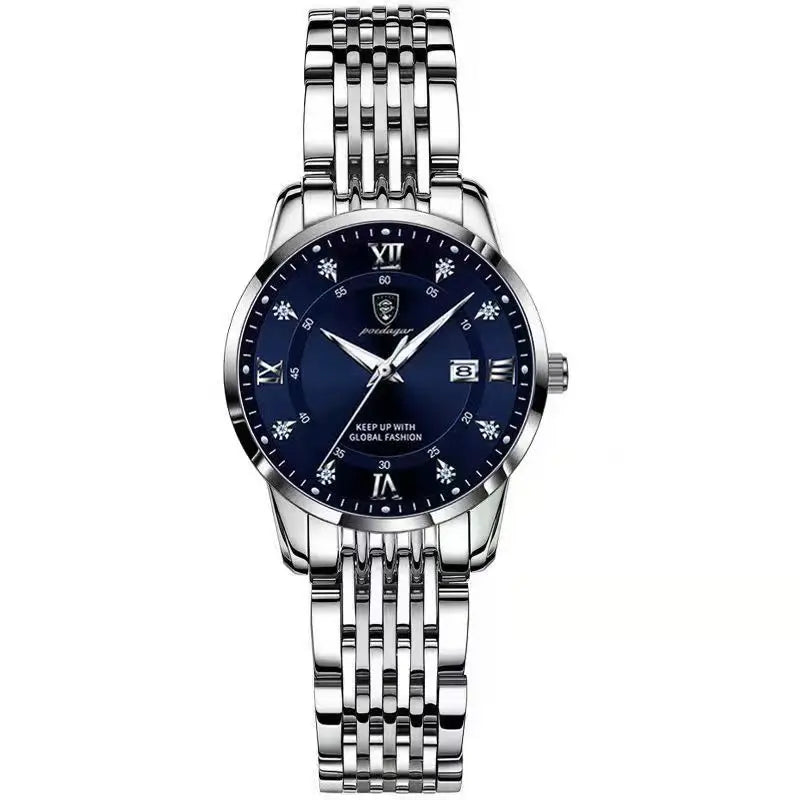 Luxury Woman Watch Waterproof Stainless Steel Luminous Date Ladies Watch Fashion Simple Casual Women’s Quartz Watches