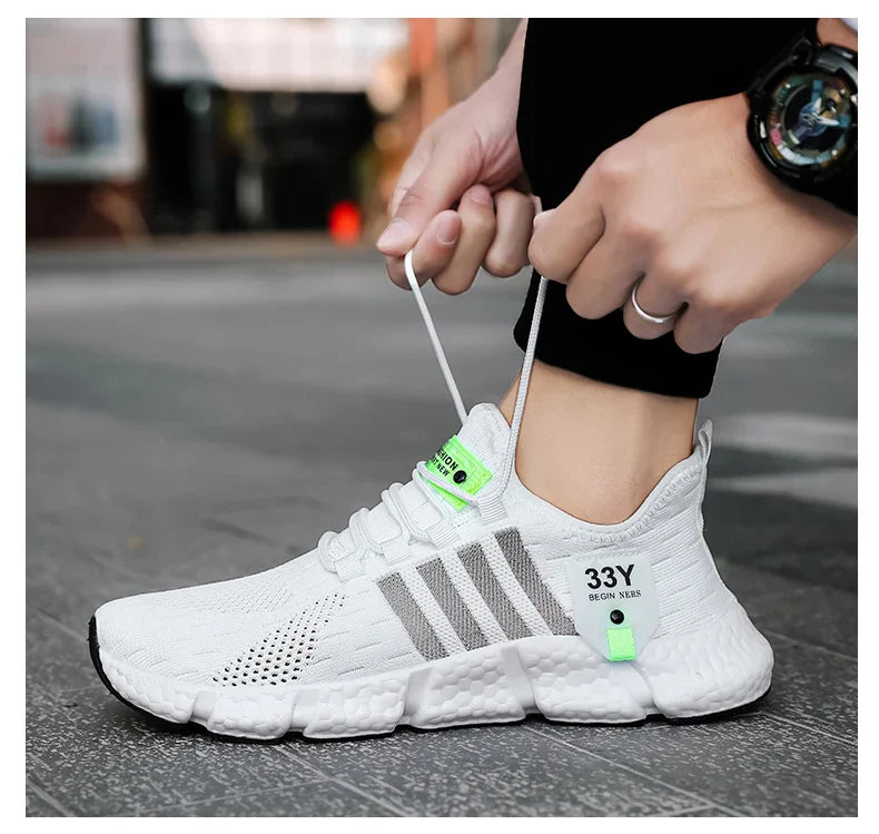 High Quality Summer Men Shoes Comfortable Sneakers Breathable Running Shoes for Men Mesh Tennis Sport Shoes