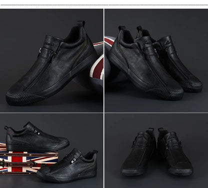 Men's Trendy Sneakers Leather Soft Sole Men Shoes Size 38-44