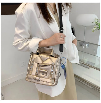 Hip hop Jacket Design Shoulder Bag Clothes Shape Women Handbag Fashion Brand  Lady Crossbody Bag Luxury Designer Travel Backpack