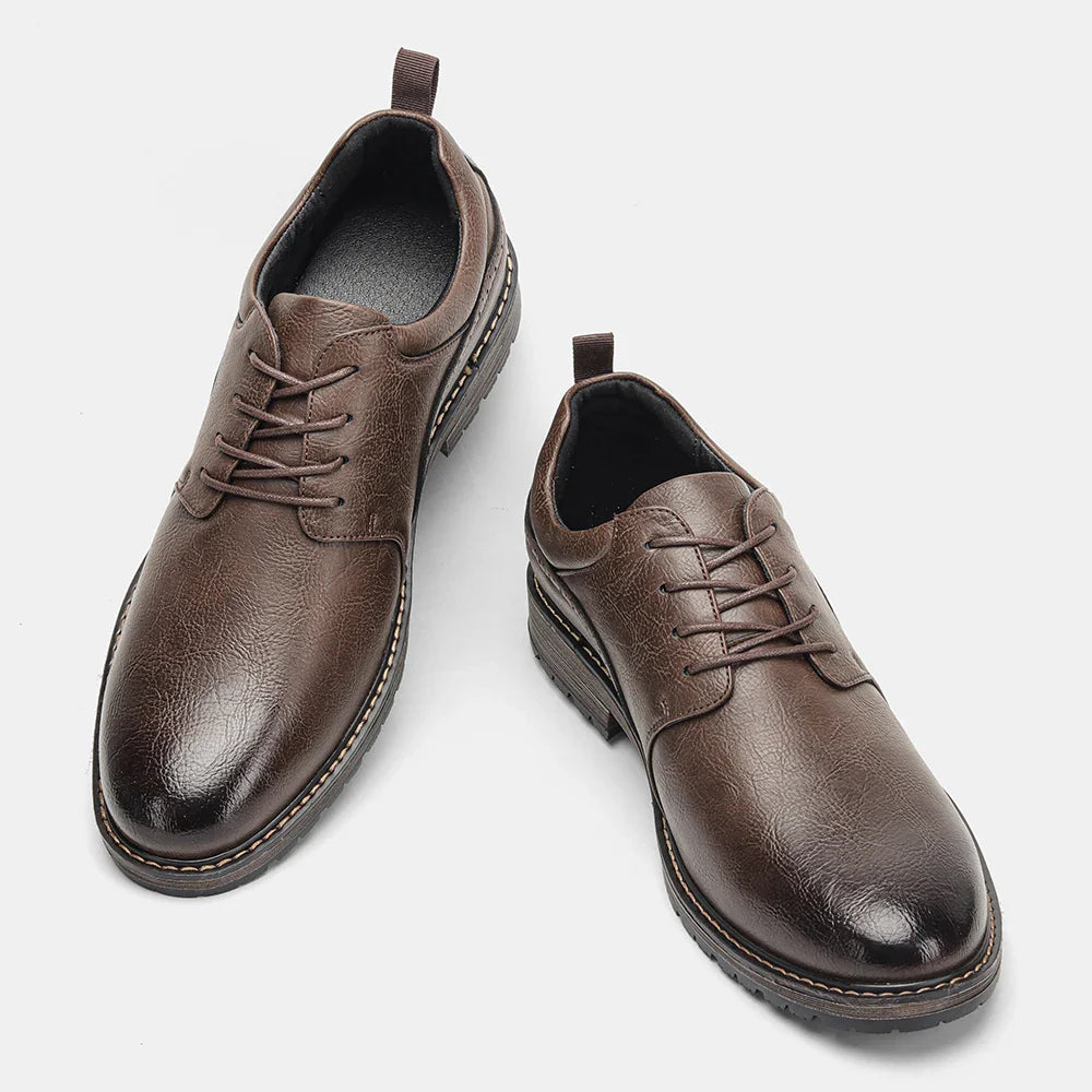 Men Casual Shoes Fashion Brand Comfortable 2025 Leather Shoes
