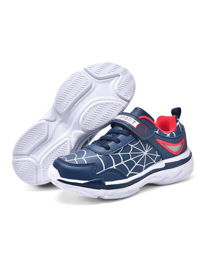 New children's shoes boys cartoon spider sneakers students casual light running shoes children's non-slip basketball shoes 26-38