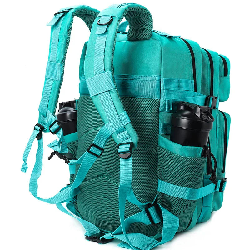 45L Tactical Backpack Men Outdoor Waterproof Sports Travel Gym Hiking Bug Out Bag Military Camping Hunting Survival Rucksack