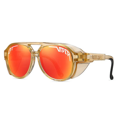 Viper Cycling Sunglasses Adult UV400 Men Women Designer Steam Punk Eyewear Vintage Sun Glasses Retro Goggles