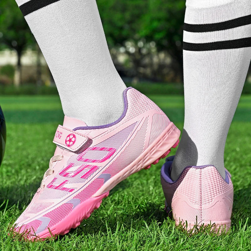 Kids Soccer Shoes School Football Boots Professional Cleats Grass Training Sport Footwear Boys Outdoor Futsal Soocer Boots 30-38