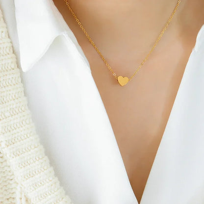 Heart Star Moon Pendant Necklaces Tiny Charms Stainless Steel Choker Women/Girls Y2K Sweater Boho Jewelry Collares