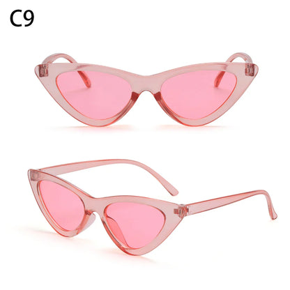 Eyewear Sun Shades Female Shades Vintage Small Triangle Sunglasses