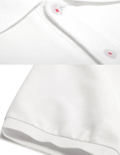New Men's Solid Color Polo Shirt Short Sleeve Lapel Button Tshirts Summer Men Casual Streetwear Lightweight Tops
