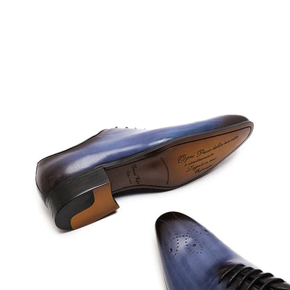 Men's Oxford Genuine Leather Shoes – Formal Lace-Up Business Footwear