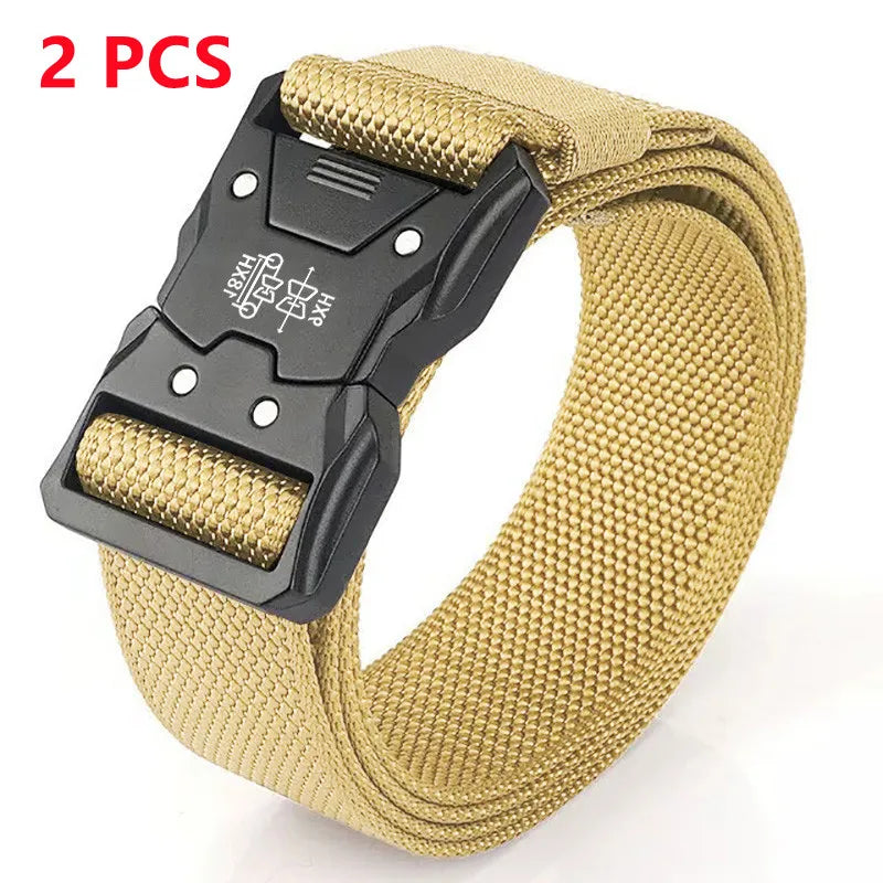Men Belt Outdoor Hunting Tactical Belt Multi-Function Buckle Nylon Belt High Quality Marine Corps Canvas Belt Plastic buckle