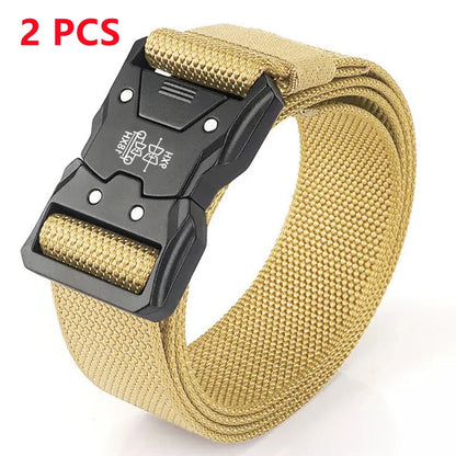Men Belt Outdoor Hunting Tactical Belt Multi-Function Buckle Nylon Belt High Quality Marine Corps Canvas Belt Plastic buckle