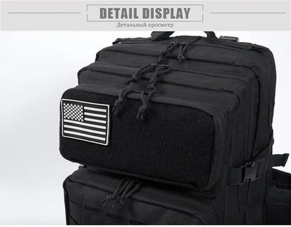 45L Tactical Backpack survival Bag Hunting MOLLE Backpack GYM For Men EDC Outdoor Hiking Rucksack Witch Bottle Holder