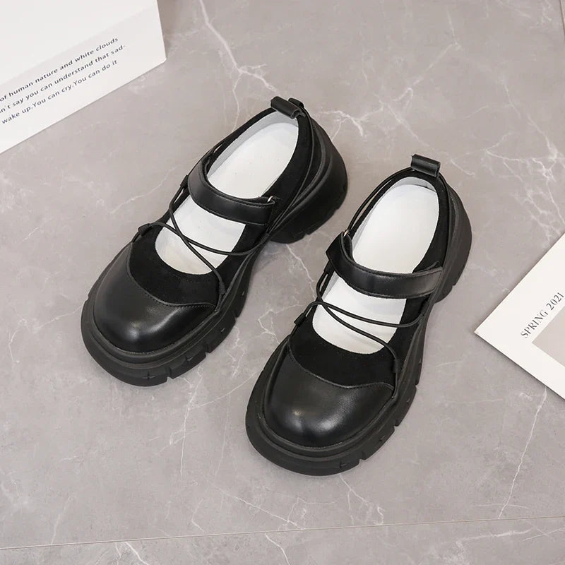 2026 Women Hot Seller Thick Soled Mary Jane Small Leather Shoes British Wind Fashion with New Single Shoe Tide Shoes for Women