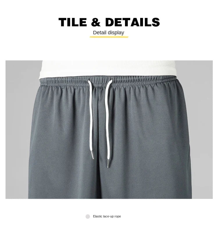 Men's Mesh Sports Shorts Basketball Fitness Speed Dry Running Breathable Shorts