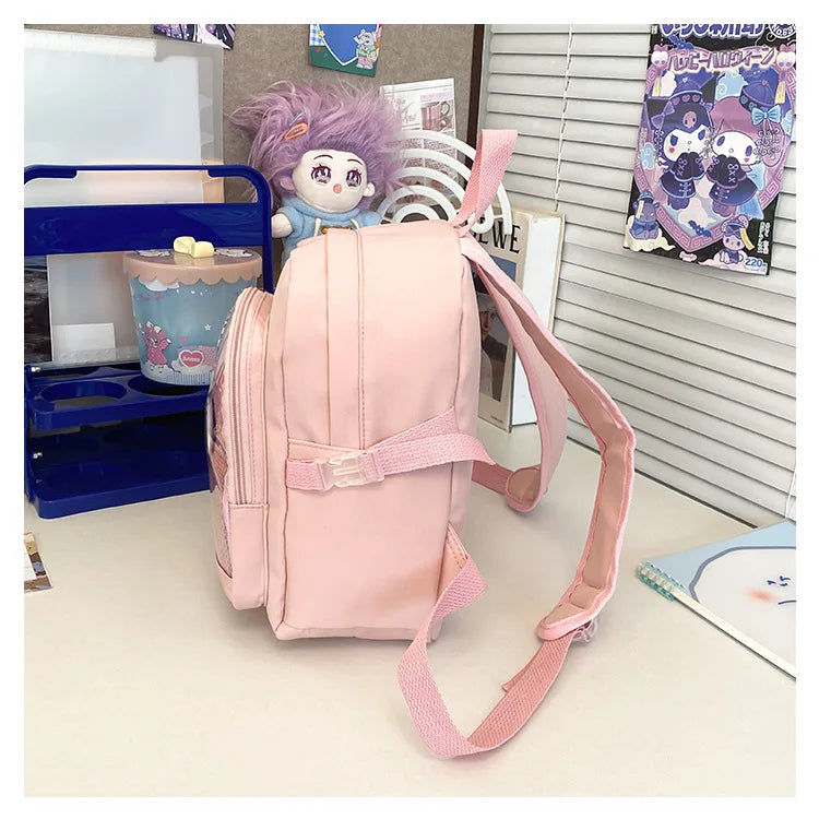 Cute Mini Backpack Women Kawaii Ita Bag Sweet Girl Transparent Rucksack DIY Personality Display Knapsack Lolita Shoulder Bag