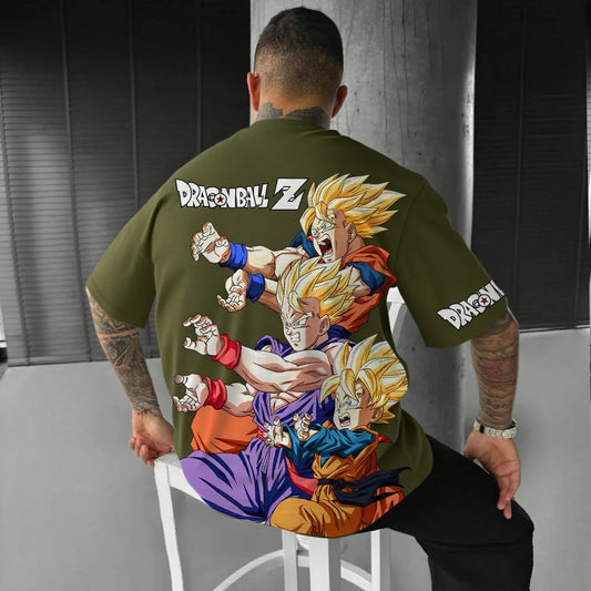 Dragon Ball Z Super Saiyan Men Women T Shirt Anime Graphic Tee Streetwear Summer Tops Casual Short Sleevet Oversized Y2k Clothes