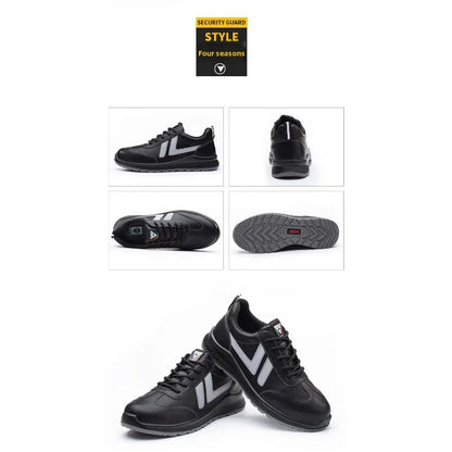 Four Season Anti Smashing and Anti Stabbing Insulated Electrician Protective Shoes with Oil Resistant Steel Toe Caps