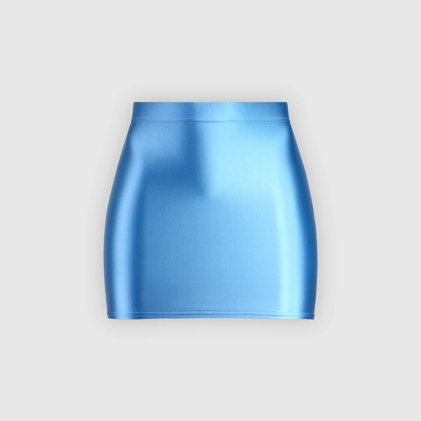 satin glossy Skirt Elastic Smooth Gloss Tight Skirt Oil Solid Color Half Skirt Satin glossy Wrap Hip Short Skirt