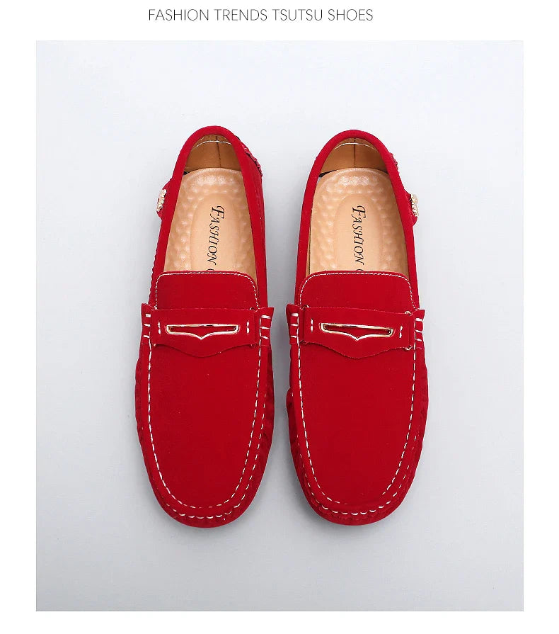 48 Extra Large Size Frosted Couple Style Halloween Gift 2025 Autumn New Beanie Shoes British Style Slip-On Lazy Men's Shoes Driving Lightweight Non-Slip Casual Leather Shoes