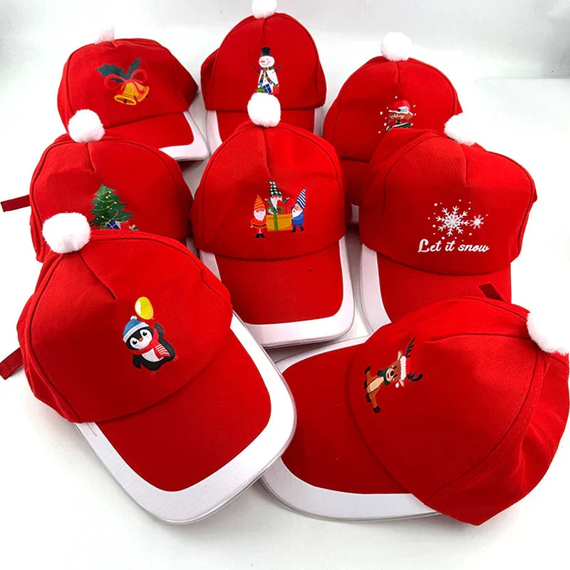 Hot LED Light Up Baseball Cap Neon Colorful Glowing Adjustable Sun Hats For Women Men Night Running Caps Travel Supplies