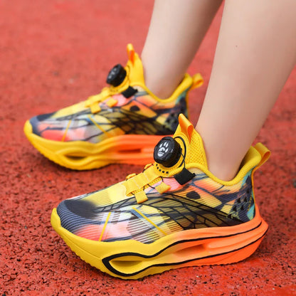 Children‘s Basketball Shoes Cushioned Sneakers Non-slip Breathable Running Shoes Lace-up Boys Girls Athletic Shoes Tennis Shoes