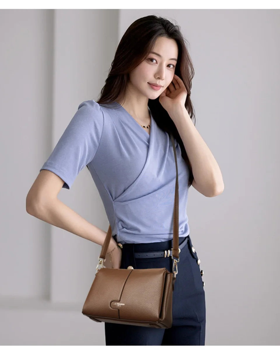 Genuine Brand Luxury Handbags Women Bags Designer Top Quality Soft Leather Shoulder Bags for Women Female Crossbody Bag Handbags