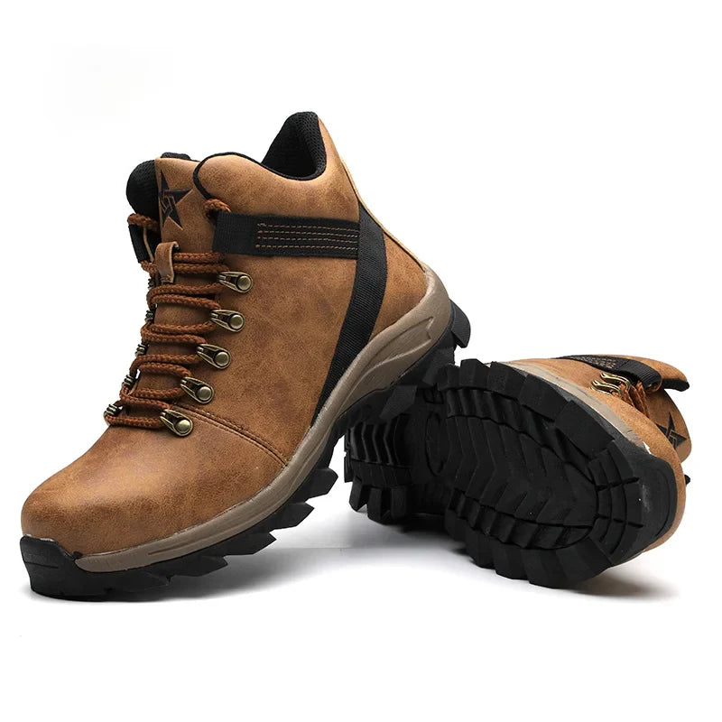 Safety Shoes Men Lightweight Sneaker Steel Toe Cap Shoes Anti-smash Puncture-Proof Work Safety Shoes Protective Boots Work Shoes
