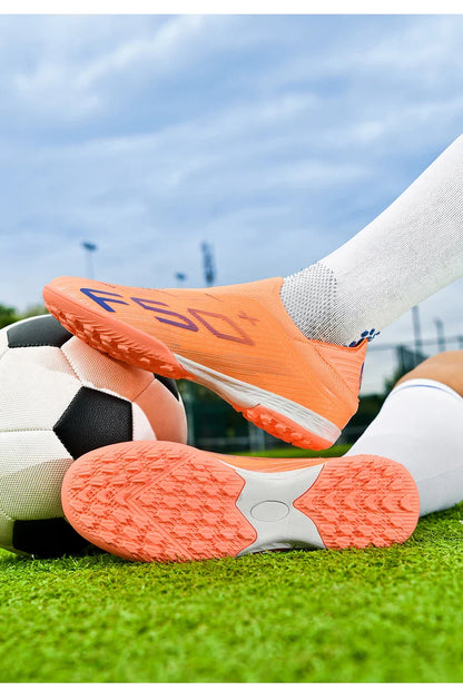 New Men Soccer Shoes Match Football Boots Sneakers Non-Slip Grass Cleats High-quality Futsal Indoor Hot-selling High-top Outdoor