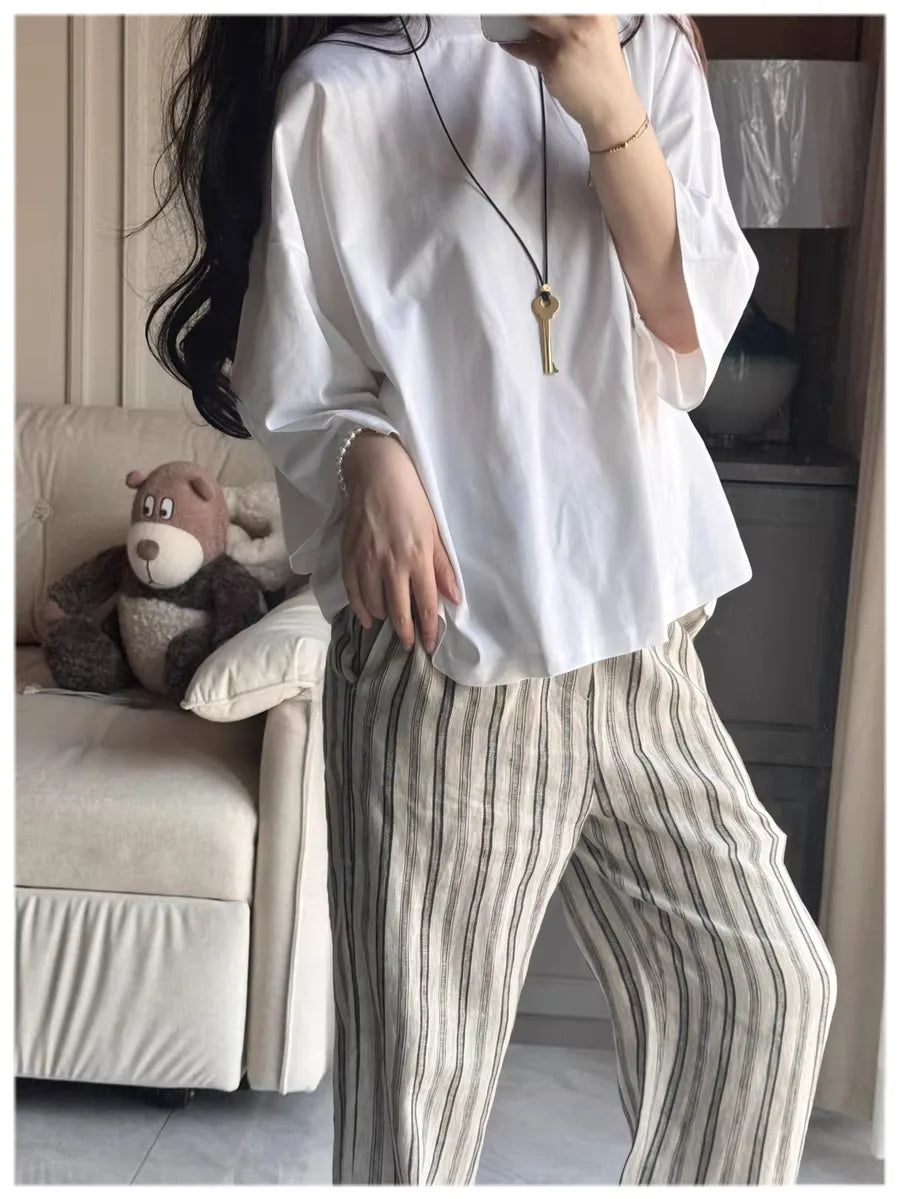 Metal Key Shaped Pendant Necklace For Women Girls Simple Long Wax Rope Sweater Chain Fashion Accessory New Gifts