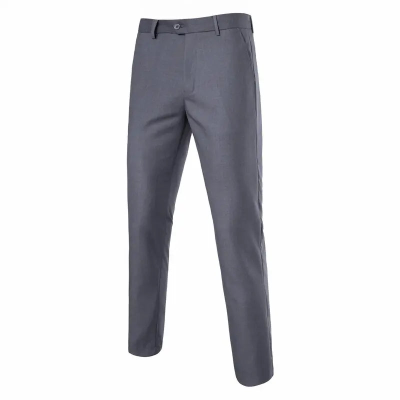 Suit Men's (Blazer+ Vest + Trousers) Fashionable Business Solid-color Wedding British-style Workwear, Casual Performance Suit