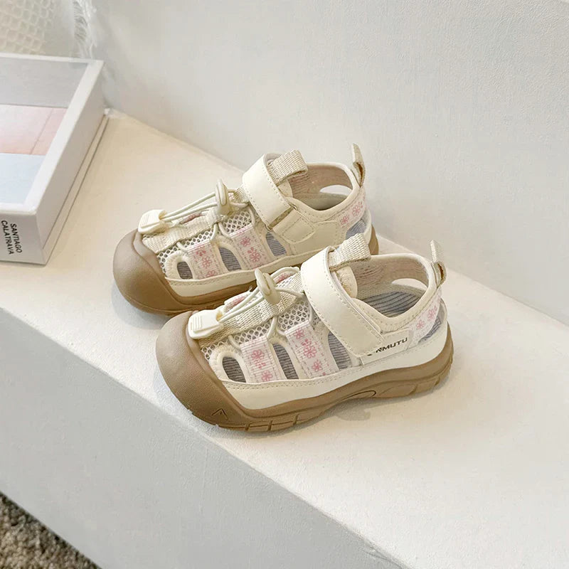 Children Sport Sandals Baby Soft Breathable Beach Sandals Summer Boys Girls Hollow Cool Running Shoes Kids Buckle Sandals