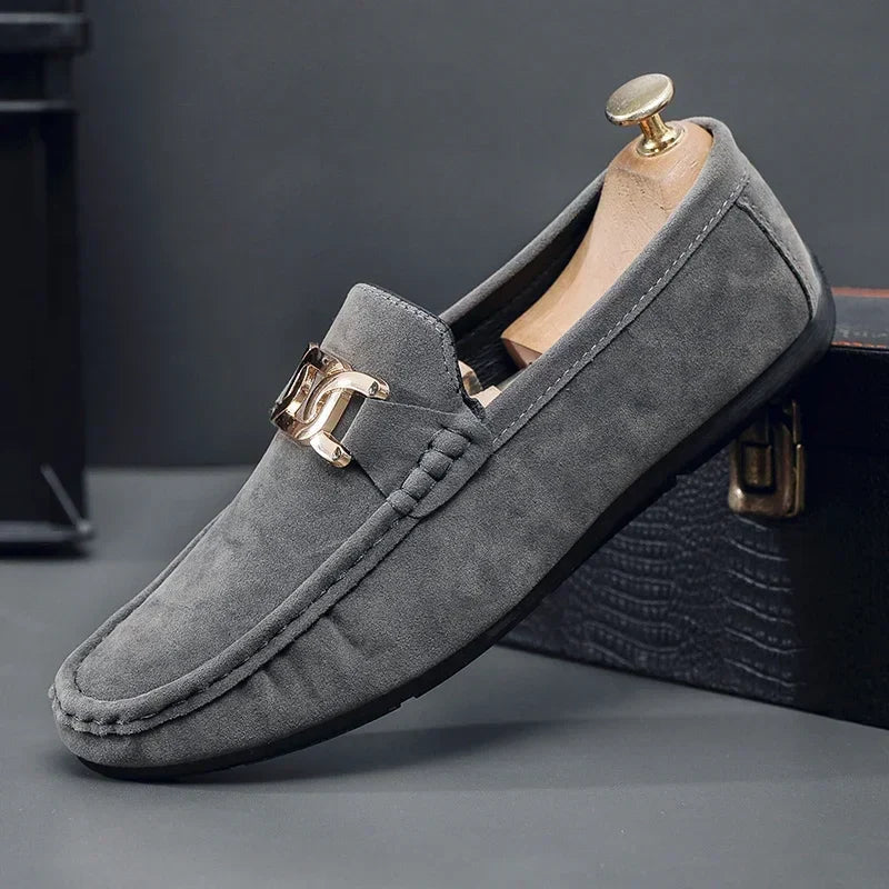 Fashion Suede Men Casual Shoes  Breathable Comfort Slip-on Mens Driving Shoes Luxury Brand Men Loafers Mens Lazy Shoes Moccasin