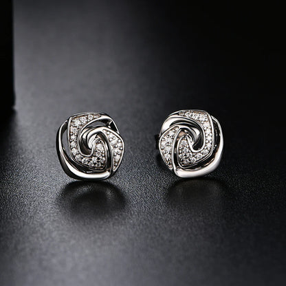 D Color Moissanite Stud Earrings For Women Test Passed Top Quality 925 Sterling Silver Wedding Jewelry Girlfriend Gift