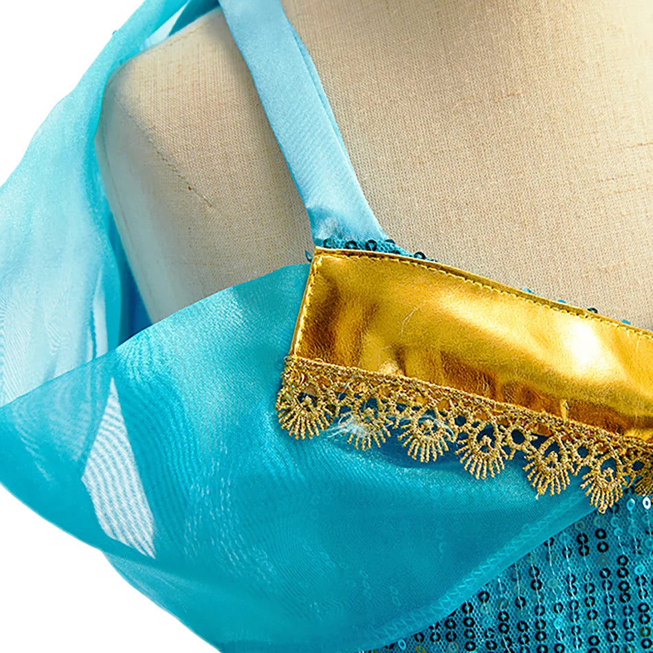 Baby Girl Christmas Party Arabian Costume Girls Aladdin Outfits Child Fancy Dress Sets Kids Halloween Jasmine Princess Dresses
