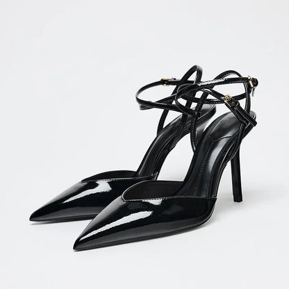 2026 Summer Women Sandals Pointed Toe Thin Heels Office Elegant Shoes Ladies Fashion Sandalias De Mujer