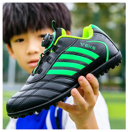 New Kids Soccer Shoes School Football Boots Boys Girls Cleats Grass Sneakers Child Outdoor Athletic Training Sports Footwear