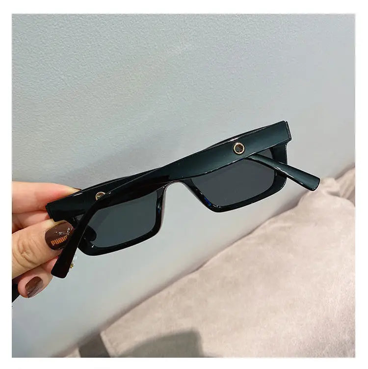 New Women Rectangle Vintage Sunglasses Brand Designer Retro Points Sun Glasses Female Lady Eyeglass Cat Eye Driver Goggles