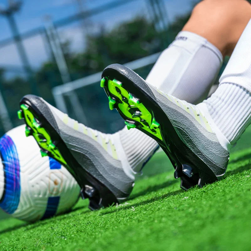 Men's Sports Football Shoes Fg/Ag Long Nail Adult Artificial Grassland Durable Training Specific Shoes High-Tops Non Slip Shoes
