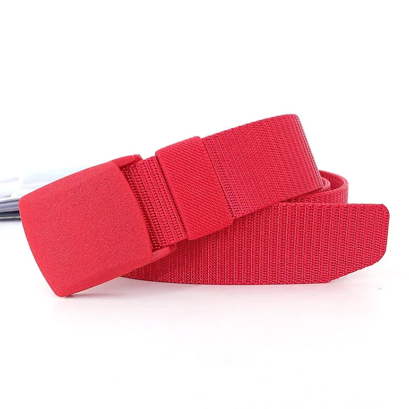 3.8X110cm High Quality Automatic Buckle Nylon Men Belt Outdoor Hunting Multifunctional Tactical Canvas Camouflage Belt for Women