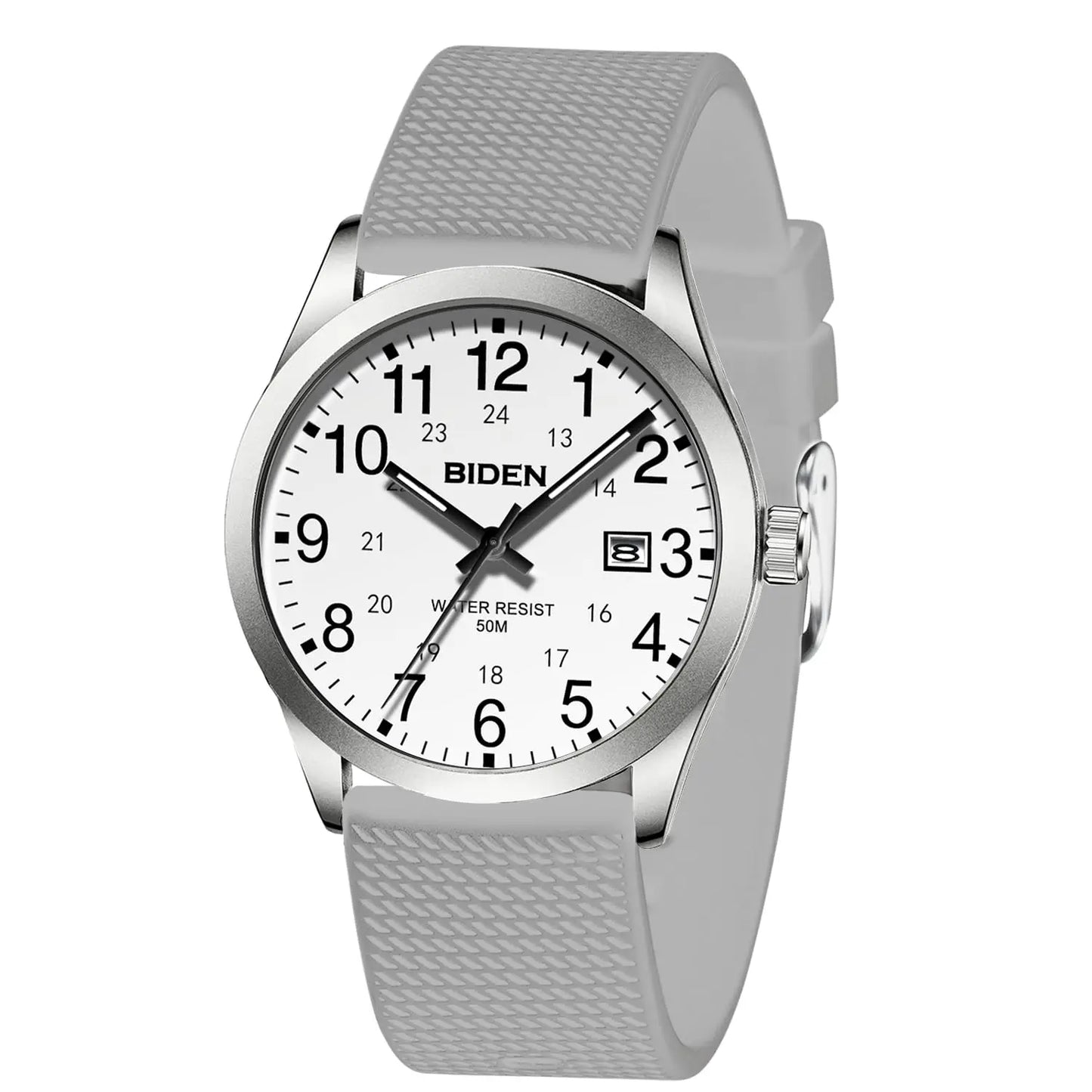 Men's Watch Simulated Quartz Sports Men's and Women's Watch 30 Waterproof Second Hand Luminous Easy to Read Dial