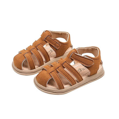 Summer Kids Sandals Solid Color Boys Beach Sandals Baby Girl Shoes Soft Bottom Leisure Shoes