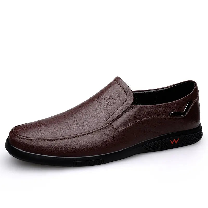Sapatos Masculinos De Couro Loafer Calçados Artesanais Negócios Ao Ar Livre Marca Sapatos Especiais Para Homens Trabalho Escritório Casual Tênis