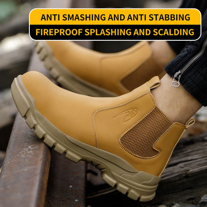 Waterproof Safety Shoes for Men Steel Toe Work Shoes Puncture Proof Work Sneaker Male Work Light Security Construction Boots
