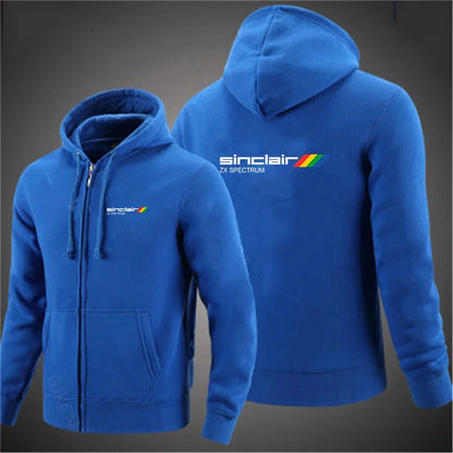 New Men's Fashion Sinclair Zx Spectrum Hoodies Long Sleeve Zipper Hoodie Hooded Fleece Sweatshirts Casual Sports Men Clothing