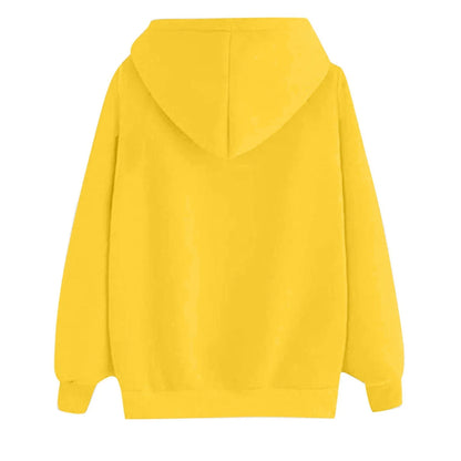 Women's Hoodies Tops Long Sleeve Sports blouse Spring Fashion fun Print Sweatshirts Solid Casual Loose Hooded Sweatshirt