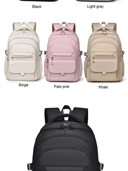 A Multi-layer Waterproof And Stylish Backpack Oxford Large-capacity Simple Commuter Out-of-town Student Backpack