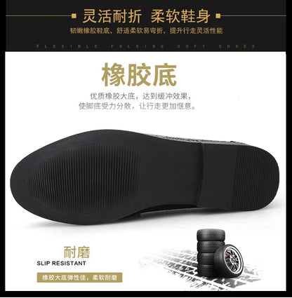 Men's shoes four seasonal new fashion outdoor leather shoes comfortable soft soles non slip lightweight plus size casual shoes