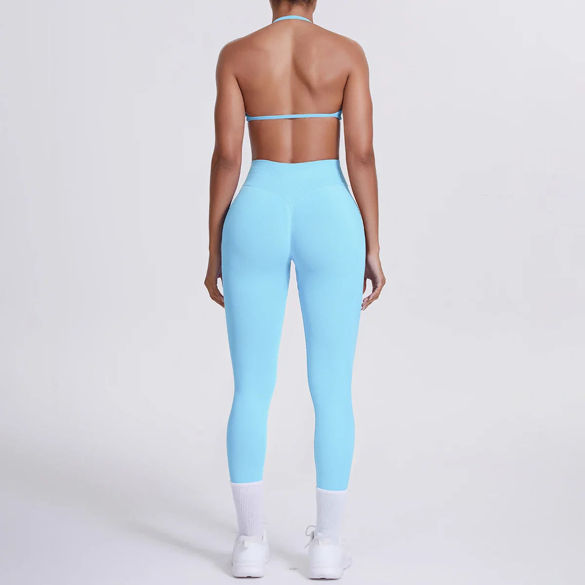 Women 2pcs Patchwork Sport Yoga Suit Training Sleeveless Sport Gym Tops Tummy Control Slimming Booty Leggings Yoga Suit Sports