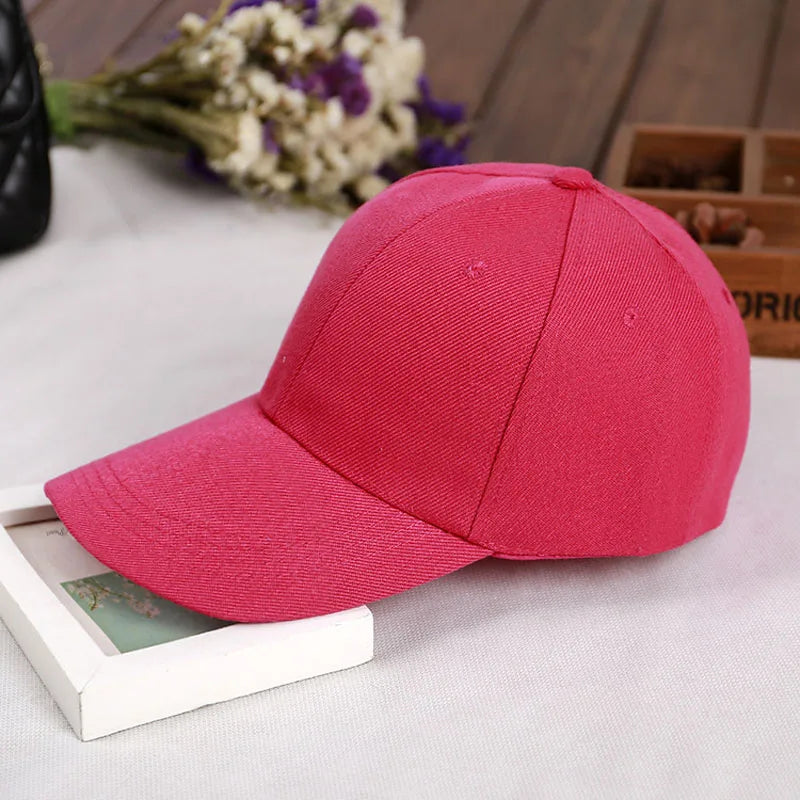 Fashion Retro Solid Color Men and Women Universal Baseball Cap Outdoor Sports Casual Girl Ponytail  Hat Sale